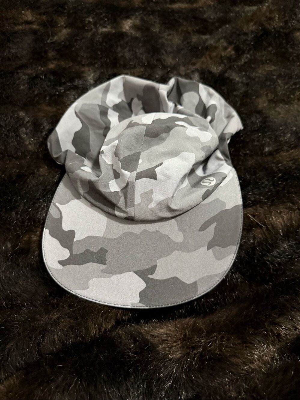 Lululemon Fast Free Running Hat Cap Heritage Camo in Gray Multi O/S -